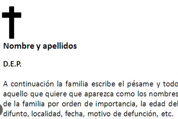 Esquela de Leandro Paredes