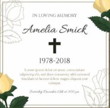 Esquela de Walter Benítez